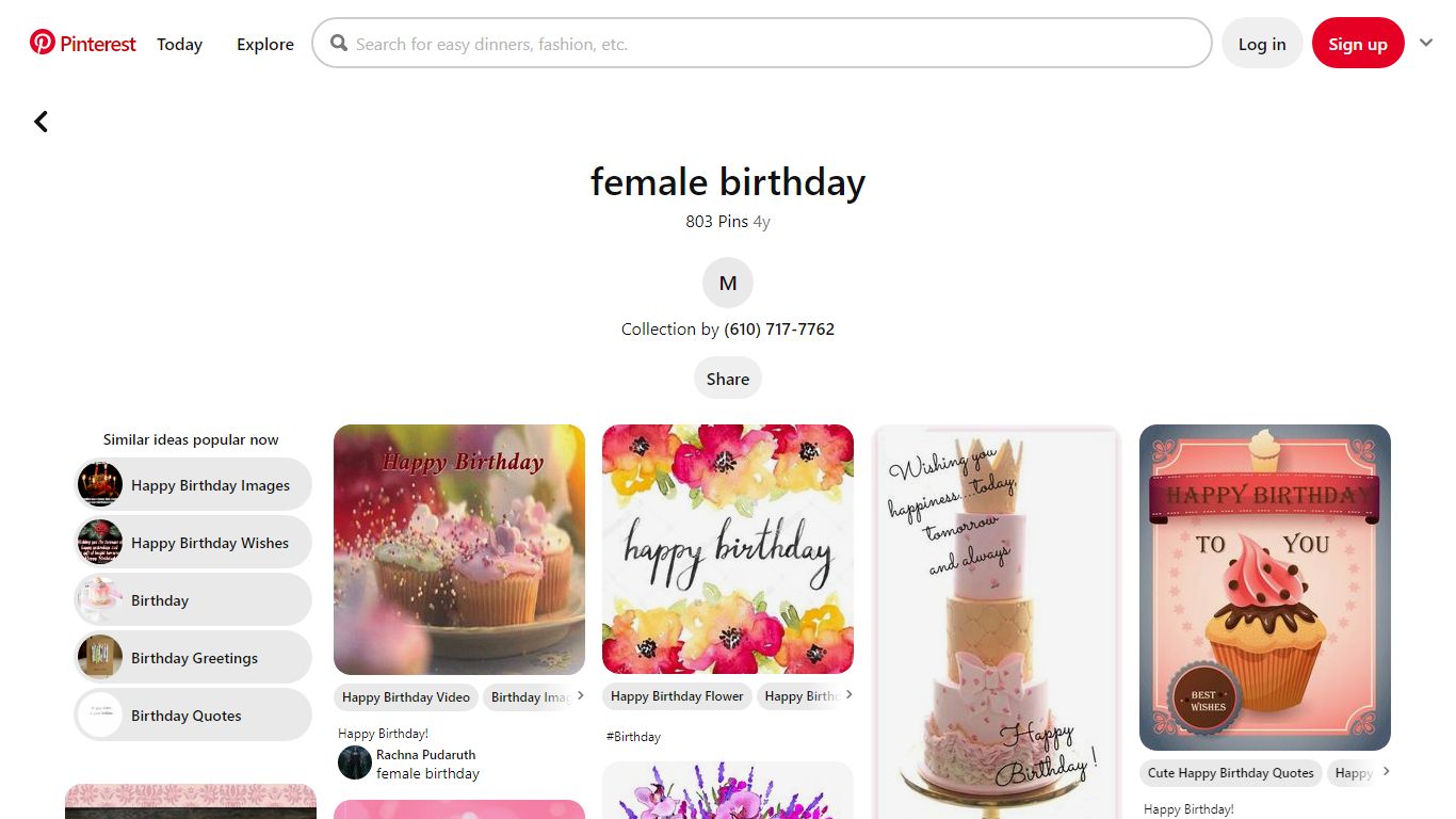 800 Female birthday ideas | happy birthday greetings, happy birthday ...